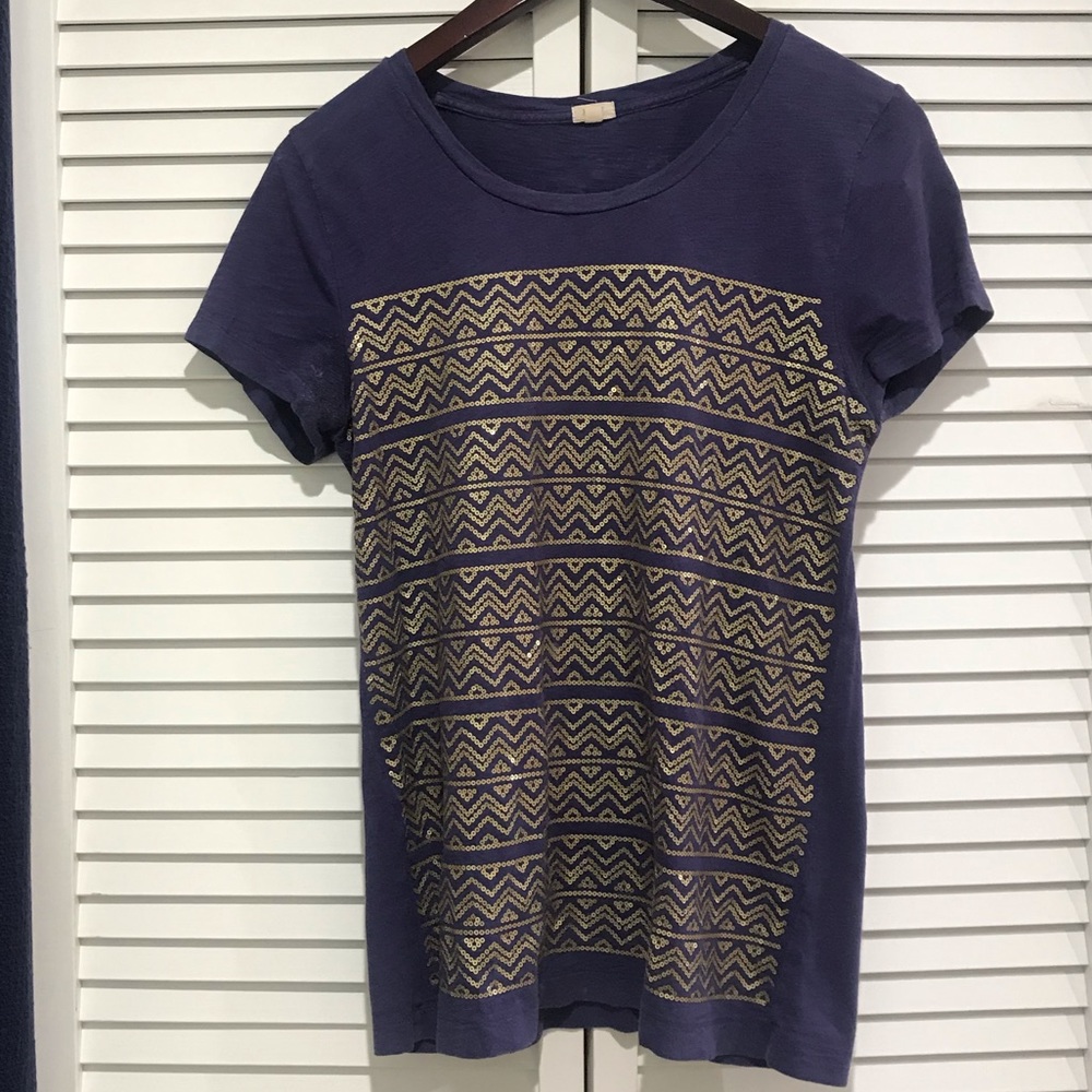 J. Crew sequin shirt, size S